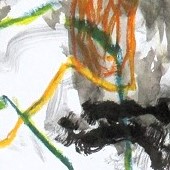 ohne titel, 2024, mischtechnik auf papier, 83,8x59,4 cm, copyright vg bildkunst + axel hptner